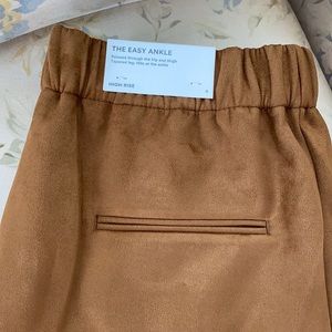 Ann Taylor-suede light brown pants